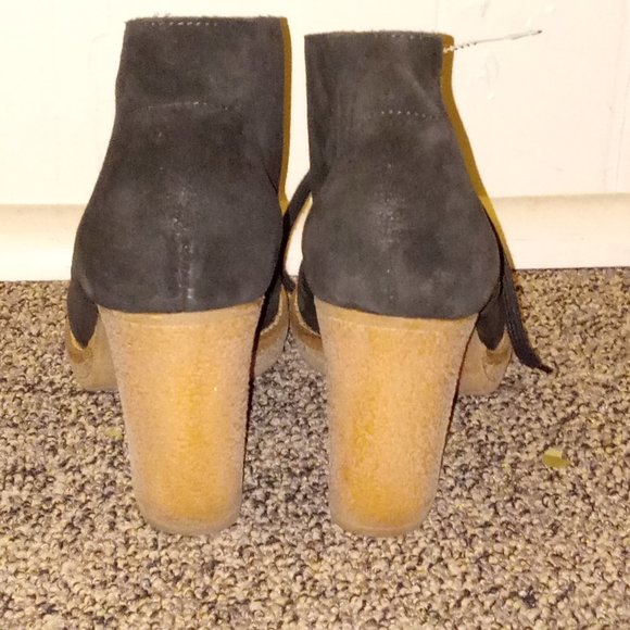 J. Crew black Suede ankle booties with rubber soles - Picture 2 of 6